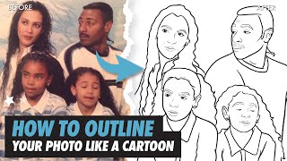 How to OUTLINE in Procreate Tutorial  Clean CARTOON LINE ART Drawing [upl. by Stoffel]