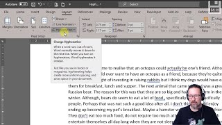 Level 1 Word Lesson 29 Hyphenation in MS Word [upl. by Verene]