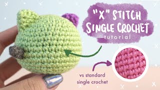 FOR BEGINNERS How to Single Crochet Cross Stitch [upl. by Willin]