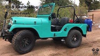 1965 Jeep CJ5 Restoration Full Video [upl. by Pilif]