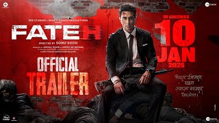 Fateh  Official Trailer l Sonu Sood  Jacqueline Fernandez  In Cinemas 10th January [upl. by Eislrahc]