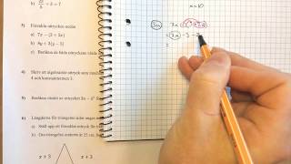 Matematik 1 Lösningar till prov i Algebra uttryck och ekvationer [upl. by Caye321]