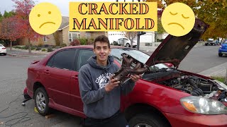 2005 Toyota Corolla Cracked Exhaust Manifold [upl. by Natsreik]