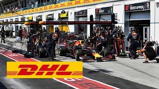 DHL Fastest Pit Stop Award New F1 Pit Stop World Record Red Bull RacingMax Verstappen [upl. by Darrow149]