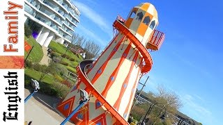 Riding a Helter Skelter for the first time at Butlins Bognor Regis on English Family channel [upl. by Sorgalim268]