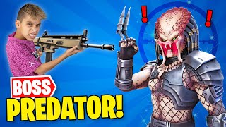 Unlocking PREDATOR Boss in FORTNITE  Royalty Gaming [upl. by Bennion]