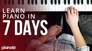 7 Days To Learning Piano Beginner Lesson [upl. by Jemina]