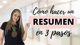 3 PASOS PARA HACER UN RESUMEN  cómo se hace un resumen o cómo resumir  edutuber [upl. by Nico828]