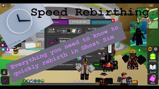 Ghost Simulator How To Speedrun Rebirths [upl. by Epuladaug90]