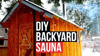 OffGrid Sauna Build from Scratch it gets HOT AF [upl. by Akamahs707]