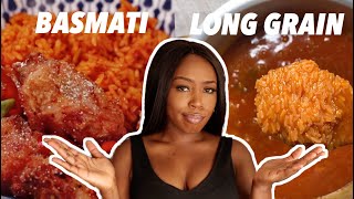 How to make EASY SIMPLE jollof rice  Long grain amp Basmati [upl. by Aniratac]