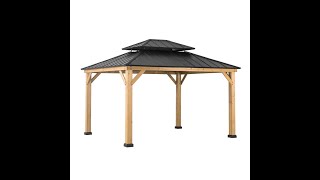 DIY  Assembling a two tier roof gazebo how to [upl. by Till]