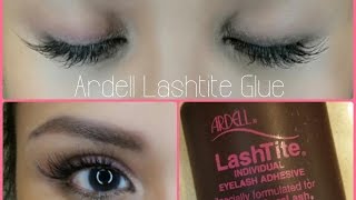 IN DEPTH Tutorial Ardell Lashtite Glue  Apply Under My Natural Lashes [upl. by Althea]