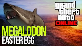 GTA 5 MEGALODON EASTER EGG  GIANT SHARK GTA V EASTER EGG [upl. by Krever]