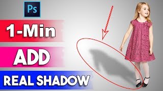 How to Create a Real Drop Shadow in Photoshop [upl. by Stoller35]