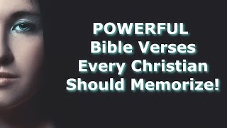 60 POWERFUL Bible Verses Every Christian Should Memorize [upl. by Ardaid]