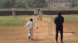 Angad thakur bowling HK Bounce cricket academy in pune at Himjewadi 9feb2019 [upl. by Ymmaj]