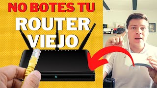 Usar ROUTER VIEJO para extender el Wifi  MUY FÁCIL  CON CABLE Y SIN CABLE📡 [upl. by Huldah]