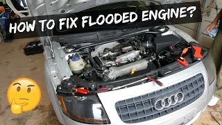 HOW TO FIX FLOODED ENGINE  FLOODED SPARK PLUGS [upl. by Aneeuqal]