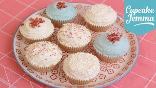 Eggless Vegan Cupcake Recipe  Cupcake Jemma [upl. by Assinna328]