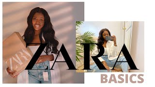 ZARA BASICS HAUL [upl. by Hameerak]