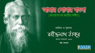 Amar Sonar Bangla  Bangladesh National Anthem  Lyrical Video [upl. by Rodrick]