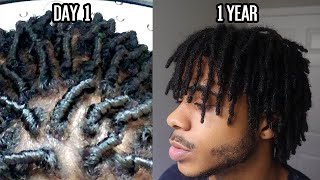 MY DREADLOCK JOURNEY  1 YEAR TRANSFORMATION CRAZY HAIR GROWTH UPDATE [upl. by Heaps620]