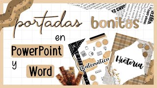 PORTADAS VINTAGE EN WORD Y POWERPOINT PT 1 [upl. by Emlin]