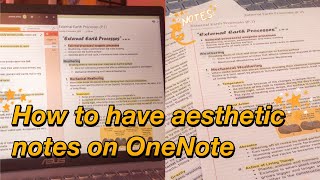 DIGITAL NOTE TAKING I How to take organized and aesthetic notes in OneNote [upl. by Berga]