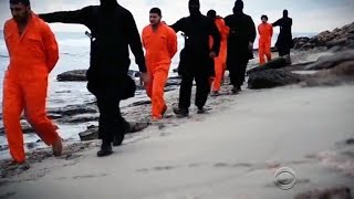 New ISIS video shows execution of 21 Christians [upl. by Ahsemik]