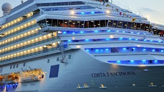 Cruise Costa Fascinosa HD 1080p Suite cabin Mediterranean sea cruise [upl. by Eldrida]