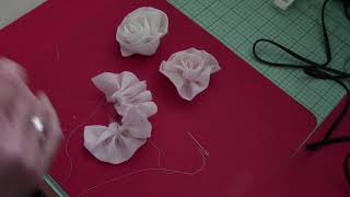 quotTutorialquotMaking Fabric Roses [upl. by Oivlis]