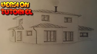 Comment dessiner une maison Tutoriel [upl. by Edholm]