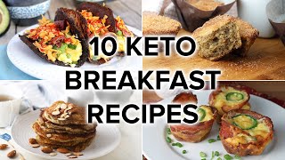 10 Keto Breakfast Recipes that ARENT Just Eggs [upl. by Aidaas]