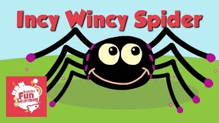 Incy Wincy Spider  Toddler Fun Learning  Nursery Rhyme [upl. by Terryl322]