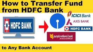 How to Transfer Money From HDFC to Other Bank Accounts Online [upl. by Rosol]