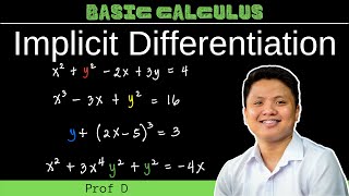 Implicit Differentiation  Basic Calculus [upl. by Analak]