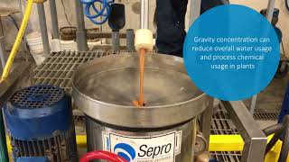 Gold Gravity Concentration Test  Falcon L40 Gravity Concentrator [upl. by Jacobsen]