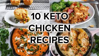 10 Delicious Keto Chicken Recipes to Keep You on Track [upl. by Gertrud]