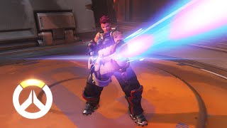 Zarya Ability Overview  Overwatch [upl. by Limaa]