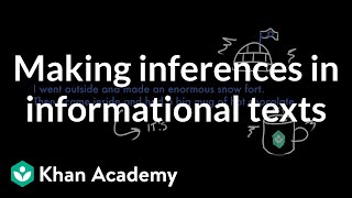 Making inferences in informational texts  Reading  Khan Academy [upl. by Ayal]