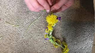 How To Make Flower Crowns Using ONLY Flowers [upl. by Alys687]