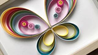 QllArt  Quilling Butterfly  Квиллинг бабочка [upl. by Maris]