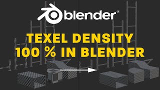 Manually control texel density 100  in Blender Tutorial [upl. by Mandelbaum]