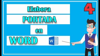 ¿Cómo hacer una PORTADA en WORD [upl. by Eibrab]