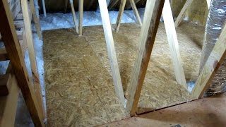 HOW TO CREATE STORAGE SPACE IN YOUR ATTIC PART 2 EASY DIY [upl. by Leahicm]