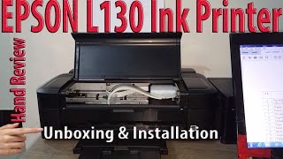 EPSON L130 Ink Printer unboxing and Installation full hand review  Leaning Center  ESPON Brand [upl. by Aerdnuahs]