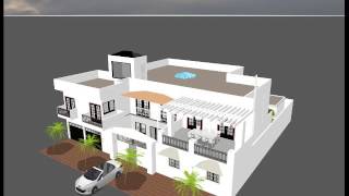 Projet dune maison 3D au senegal [upl. by Weinman794]