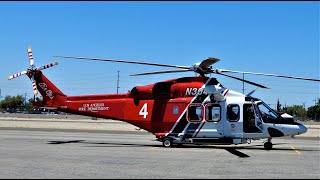 AgustaWestland AW139 StartUp amp TakeOff  LAFD Helicopter N304FD  Leonardo [upl. by Burke]