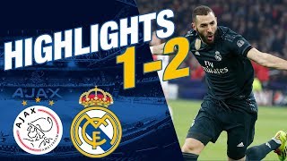 GOALS amp HIGHLIGHTS  Ajax 12 Real Madrid [upl. by Fawcett]